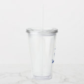 Naam nautisch anker acryl drinkbeker (Rechts)