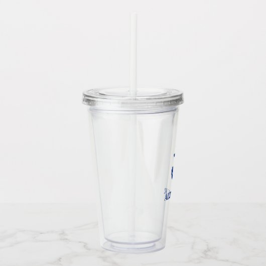 Naam nautisch anker acryl drinkbeker (Rechts)