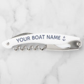 Naam nautische marine ankerboot kurkentrekker (Achterkant)