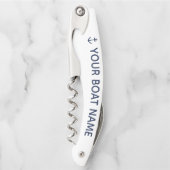 Naam nautische marine ankerboot kurkentrekker (Voorkant)