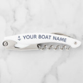 Naam nautische marine ankerboot kurkentrekker (Voorkant)