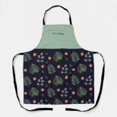 Naam Navy Botanische Schort (Voorkant)