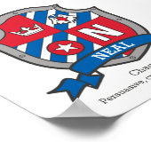 Naam nealjongetje: heraldry shield poster (Hoek)