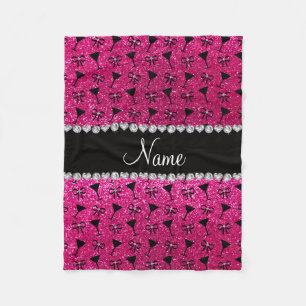 naam neon hot roze glitter cocktail glass boeg fleece deken