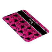 Naam neon hot roze glitter kerstbomen sterren magneet (Rechterzijde)