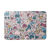 Naam neutraal borstpatroon badmat (Voorkant)