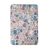 Naam neutraal borstpatroon badmat (Voorkant Verticaal)