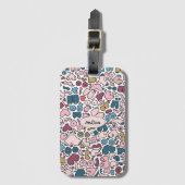 Naam neutraal borstpatroon bagagelabel (Voorkant (verticaal))