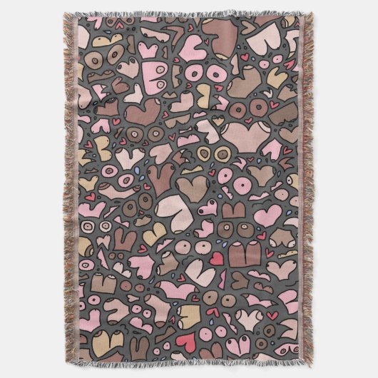 Naam neutraal borstpatroon deken (Voorkant Verticaal)