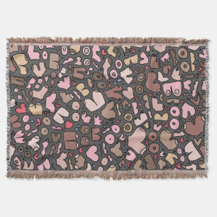 Naam neutraal borstpatroon deken