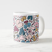 Naam neutraal borstpatroon grote koffiekop (Voorkant rechts)