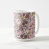 Naam neutraal borstpatroon koffiemok (Voorkant rechts)