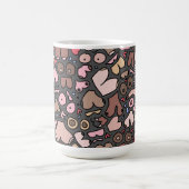 Naam neutraal borstpatroon koffiemok (Center)