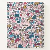 Naam neutraal borstpatroon notitieboek (Achterkant)