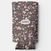 Naam neutraal borstpatroon seltzer blikjeskoeler (Voorkant)