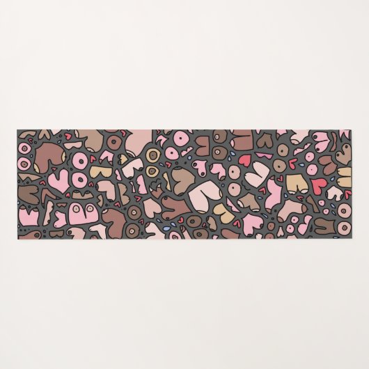 Naam neutraal borstpatroon yogamat (Achterkant (horizontaal))