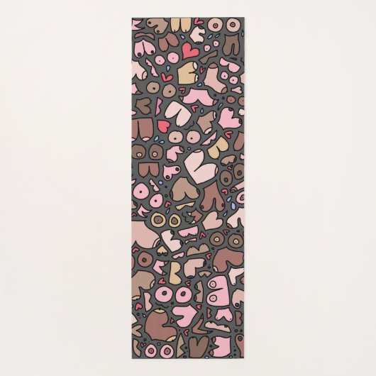 Naam neutraal borstpatroon yogamat (Achterkant)
