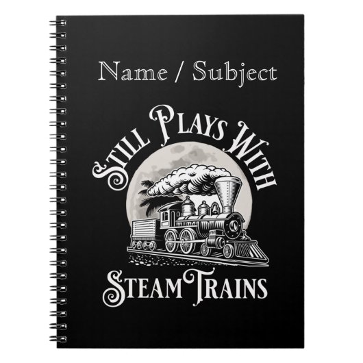 Naam - nog steeds met stoomtreinen notitieboek (Voorkant)
