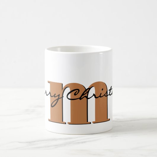 Naam, November Gold Topaz | vrolijk kerstfeest Koffiemok (Center)