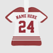 Naam & Nummer Jersey Letland Logo Ornament (achterkant)