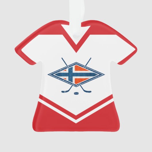 Naam & nummer Jersey Norway Logo Ornament (voorkant)