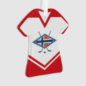 Naam & nummer Jersey Norway Logo Ornament (voorkant)