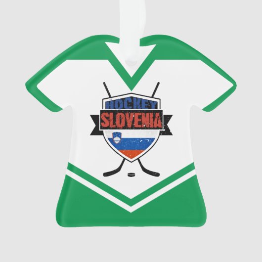 Naam & nummer Jersey Slovenië Logo Ornament (voorkant)