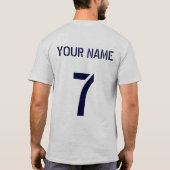 Naam & Nummer Print Lacrosse Goalie Quote Shirsey T-shirt (Achterkant)