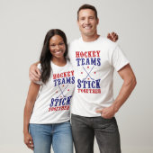 Naam & Nummer Terug Print Hockey Teams T-shirt (Unisex)