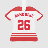 Naam & nummer Zwitserland Lacrosse Ornament (achterkant)