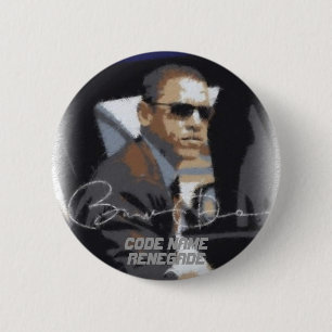 Naam Obama-code Renegade Ronde Button 5,7 Cm