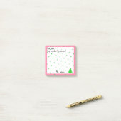 Naam of bedrijf Grappig Beste Kerstman Quote Post-it® Notes (Op bureau)