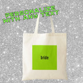 NAAM of FUNCTIE Green Girl Summer Bruidsmeisje Voo Tote Bag