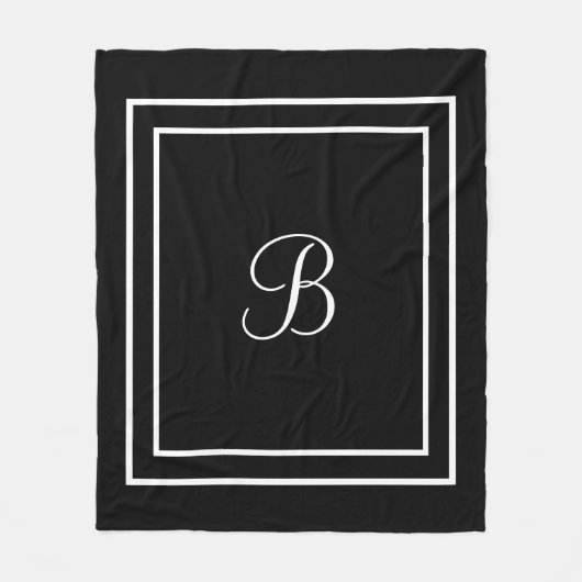 Naam of initiaal Fleece Blanket Deken (Voorkant)