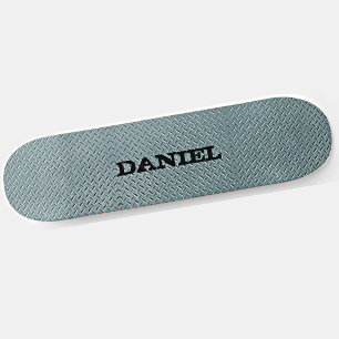 Naam of Initiaal Grijze stalen Bord S toevoegen Persoonlijk Skateboard