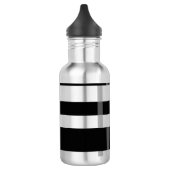 Naam of Initialen & Modern Weaving Stripes Waterfles (Links)
