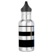 Naam of Initialen & Modern Weaving Stripes Waterfles (Links)