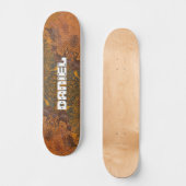 Naam of Initialen Roeststaal Bord Skateboard toevo (Voorkant)