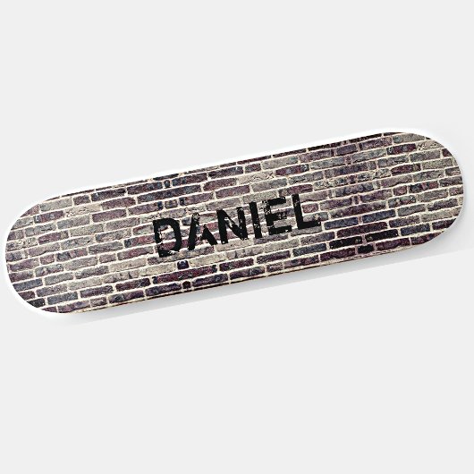 Naam of Initialen toevoegen Onderdruk op brick Persoonlijk Skateboard