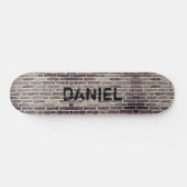 Naam of Initialen toevoegen Onderdruk op brick Persoonlijk Skateboard (Horizontaal)
