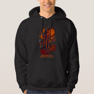 Naam of Jouw tekst toevoegen - Lion Astronaut SK8 Hoodie