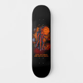 Naam of Jouw tekst toevoegen - Lion Astronaut SK8  Persoonlijk Skateboard (Voorkant)