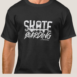 Naam of Jouw tekst toevoegen - SCHAATS instappen T-shirt