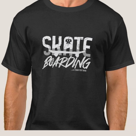 Naam of Jouw tekst toevoegen - SCHAATS instappen T-shirt