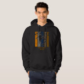 Naam of Jouw tekst toevoegen - Skateboarder SCHAAT Hoodie (Voorkant volledig)