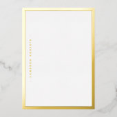 Naam of monogram zilver folie folie uitnodiging (Voorkant)