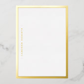 Naam of monogram zilver folie uitnodiging (Voorkant)