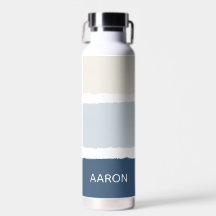 Naam of Monogrammen Paintborstelstrepen in Blues E