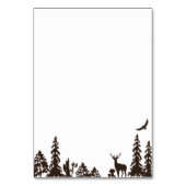 Naam of nummer van de Woodland Wedding Table Kaart (Achterkant)