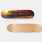 Naam of tekst toevoegen - Sunset Diesel Locomotive Persoonlijk Skateboard (Horizontaal)